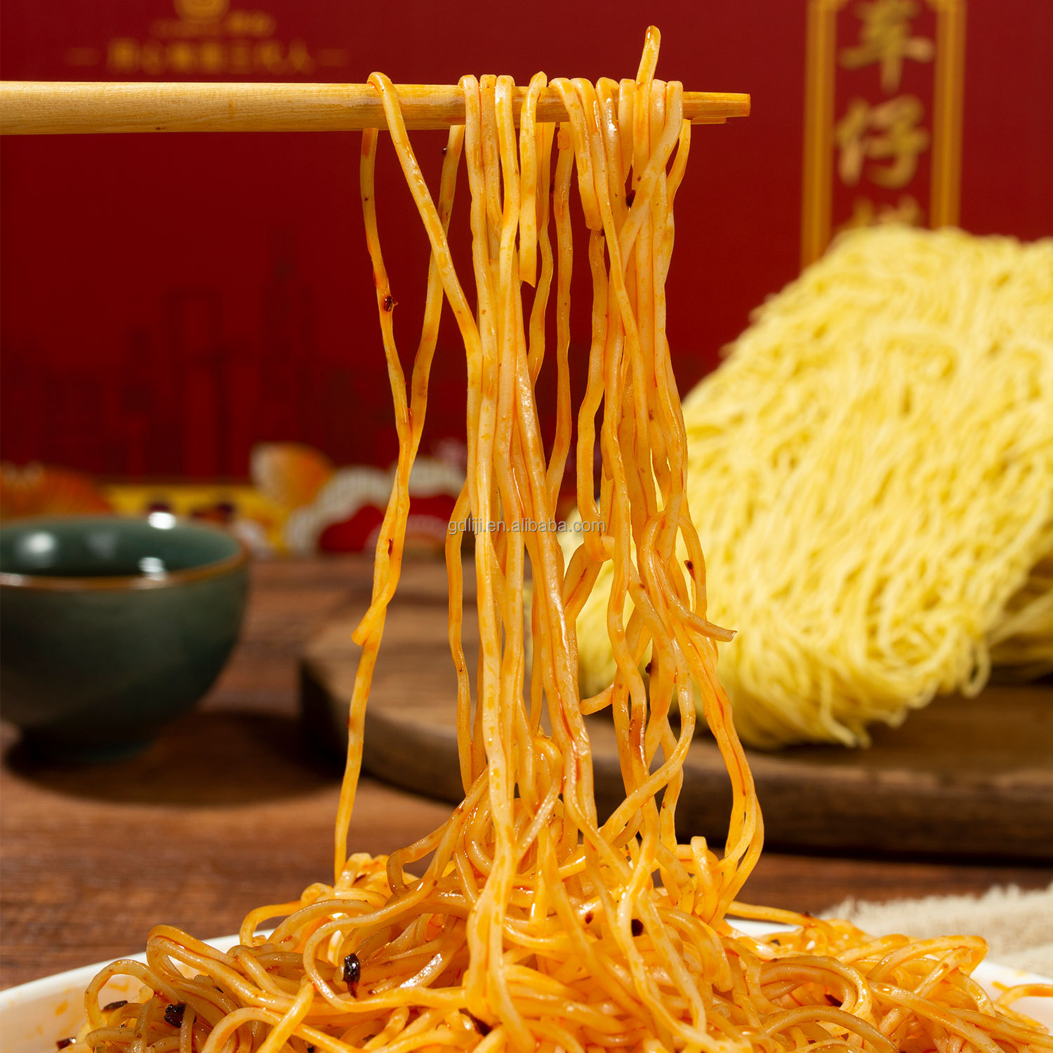 biscoitos usando macarrão Chow Mein